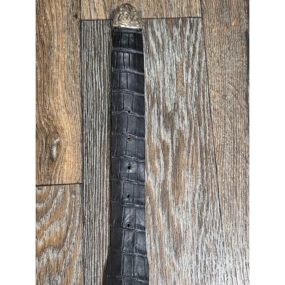 Black Jack Belts Mens 40 Genuine American Alligator Western Leather Belt Black